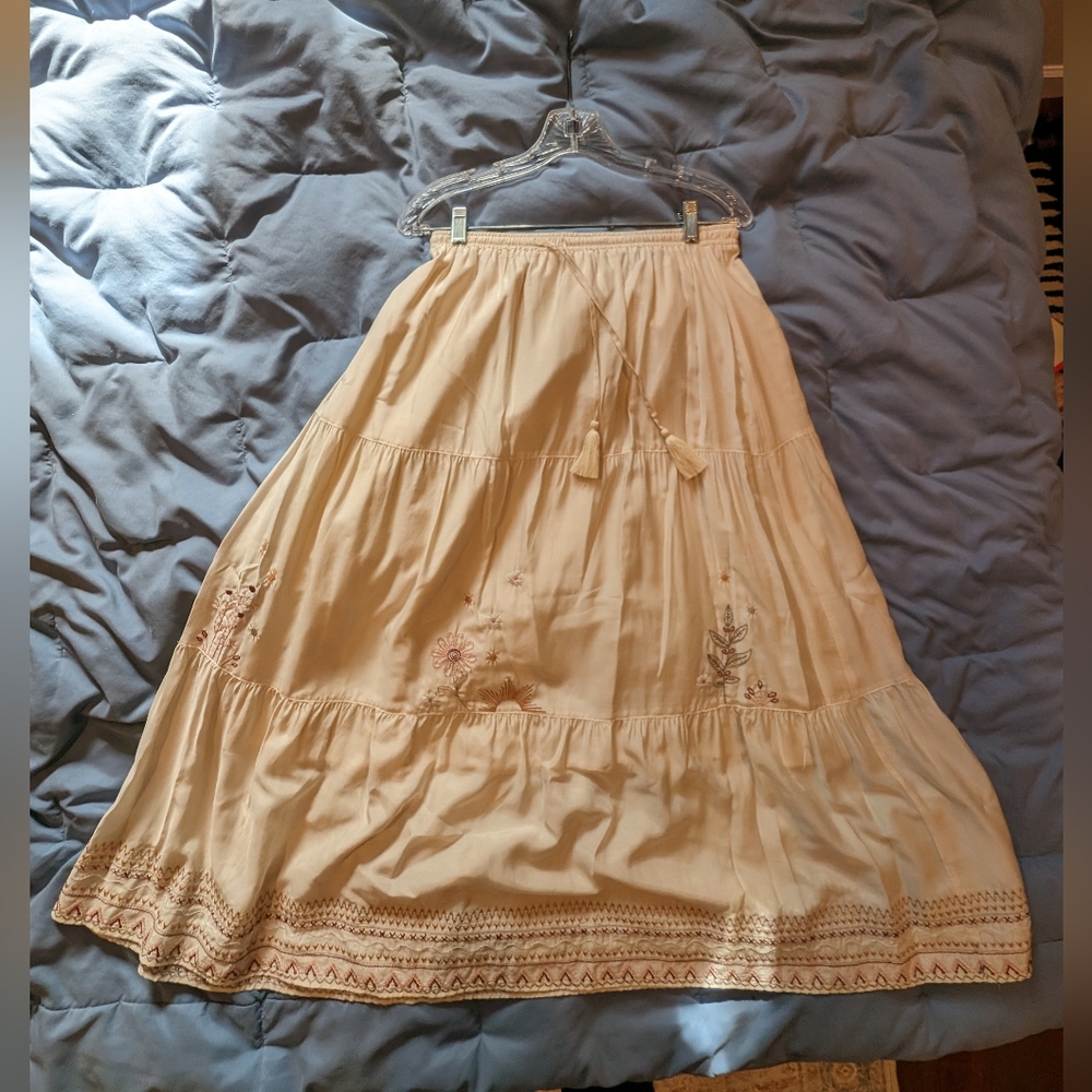 Johnny Was Calme tiered skirt